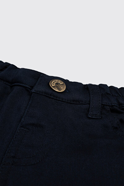 Panço Erkek Bebek Düğmeli Lacivert Pantolon