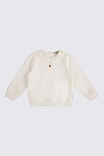 Panço Kız Bebek Ekru Sweatshirt