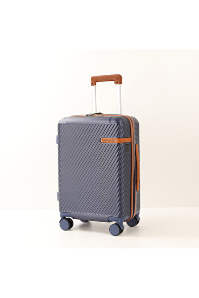 Quasar & Co. Troler cabina 56x38x23cm, bagaj de mana, troller cu cifru,geamantan cu 4 roti,valiza ABS, albastru