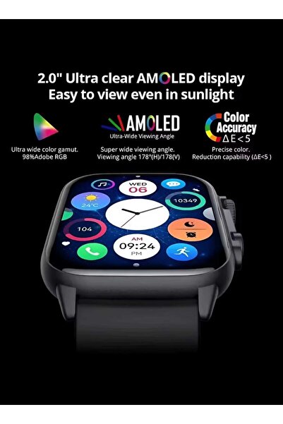 ZERO SPACE SMARTWATCHUltra Smart Watch With Amoled Display,7 Custom Straps, Advanced Health & Fitness Tracking,