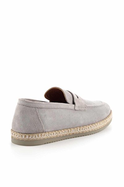 Bambi Gri Leather Erkek Loafer Ayakkabı E01902459802
