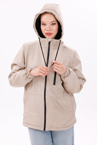 freemen Dámský zimní kabát a kabát a parka s kapucí z kamenné kožešiny