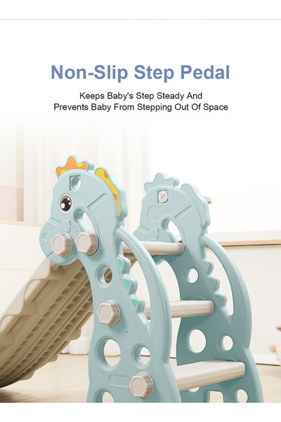 Ma Baby Kids folding slide Indoor Household Small Kids Slide for Toddlers baby multifunctional Green