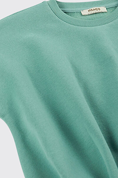 Panço Kız Çocuk Yeşil Sweatshirt
