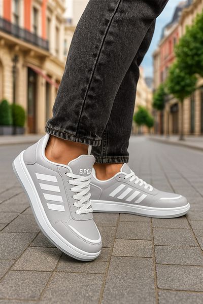 Nstil Pantofi de sport unisex de zi cu zi Pantofi sport cu șireturi Detaliu linie confortabilă, ușoare, cu șireturi, talpă zimțată ST-331