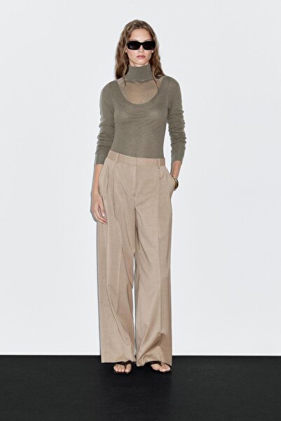 Massimo Dutti %100 yün pensli pantolon