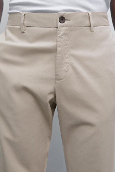Massimo Dutti Slim fit dokulu pantolon