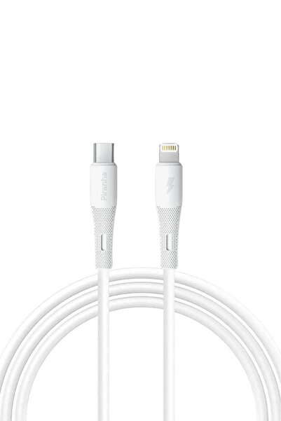 Piranha 3381 Type-c To Ios Lightning Silikon Şarj Kablosu / Pd 27w Hızlı Şarj / 1 Metre Kablo Uzunluğu