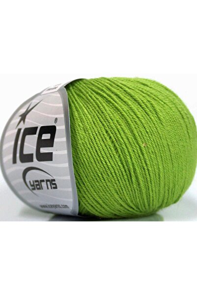 Ice yarns 6×50 جرام. أكريليك ميرينو للأطفال، صوف ميرينو أخضر، شتوي، أطفال، صوف