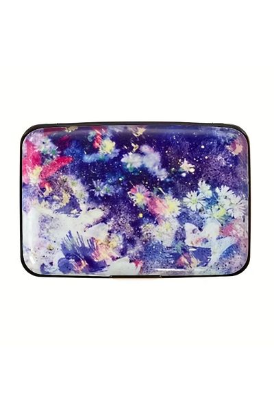 ORGANICYOU Shenzhen Aluminum Alloy Card Holder Wallet, Simple Style, Color Block Design