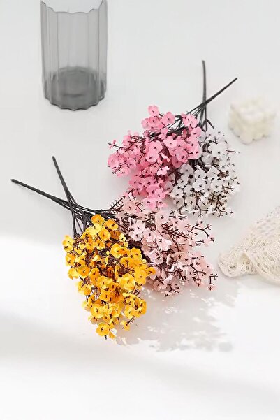 Buka Shops Baby Breath Colorful Artificial (Cipsofilya) Harness - Single Branch Sale - Sunset Color