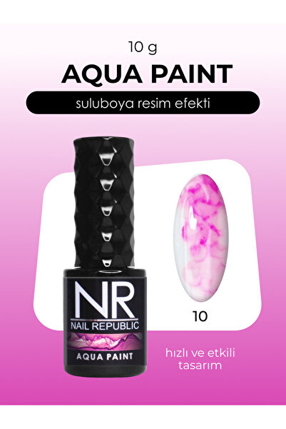 Nail Republic Kalıcı Oje AQUA PAINT 10 Pembe – Sanatsal Tırnak Tasarımı Için ...