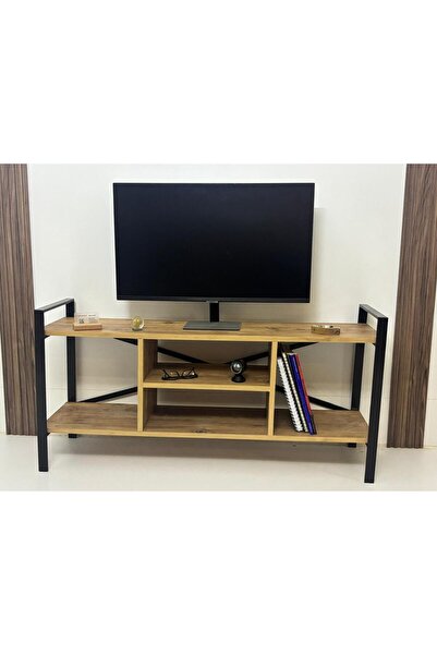 Çatkar Grup Tv Sehpası Raflı Tv Ünitesi Televizyon Sehpası Çam