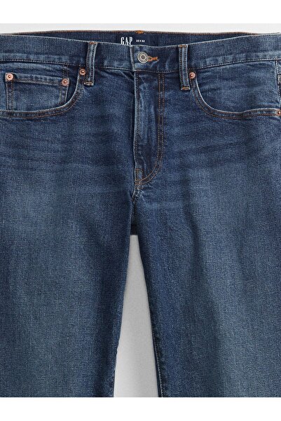 GAP Erkek Mavi GapFlex Straight Washwell™ Jean Pantolon