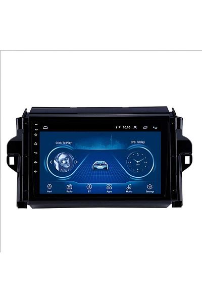 unbranded Android screen for Toyota Fortuner 2016-2022 model (RAM 2 - Memory 32) supports CarPlay and Android Auto.