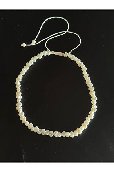 Femenino Doğal Barok İnci Asansörlü Choker Kolye