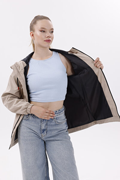 freemen Γυναικείο αδιάβροχο και αντιανεμικό μπουφάν με επένδυση και κουκούλα - Αντιανεμικό