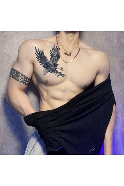 incebeltayt Geçici Kartal Dövme 30 Gün 1 Ay Kalıcı