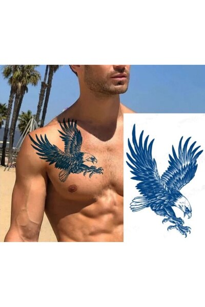 incebeltayt Geçici Kartal Dövme 30 Gün 1 Ay Kalıcı