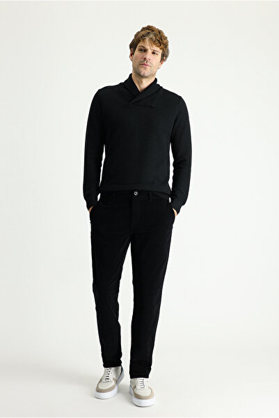 Kiğılı Панталони от еластичен кадиф с свободна кройка