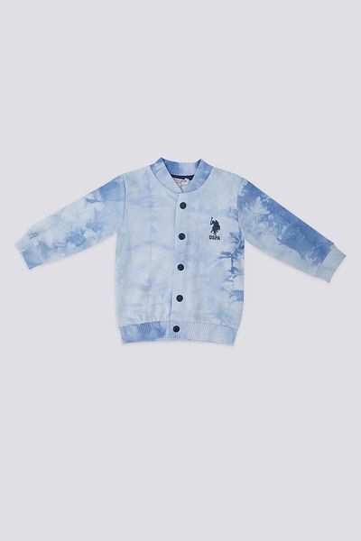 U.S. Polo Assn. Happy Little Blue Baby Cardigan
