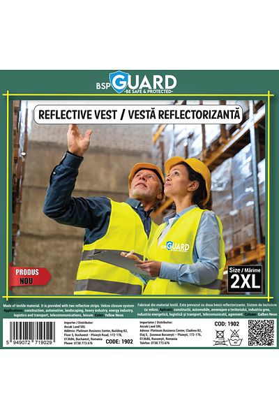 BSP Guard Vesta Reflectorizanta - Model Autentic - BSP Guard - 2XL