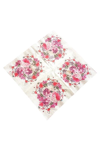 Story 30X30 cm 2 Layer 20 Pack Flower Bouquet Patterned Paper Napkins