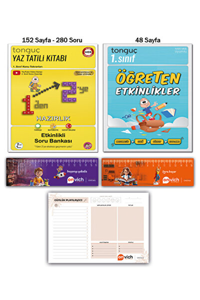 Tonguç Yayınları 2. Sınıf 1 Den 2 Ye Hazırlık Yaz Tatili Kitabı Etkinlikli So...