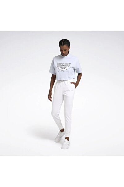 Reebok Identity French Terry Kadın Ekru Eşofman Altı