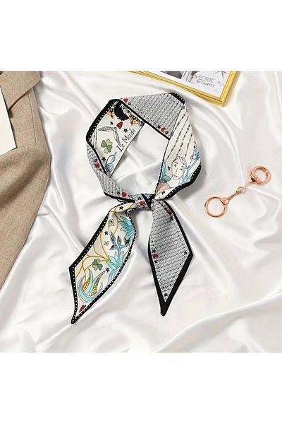 MAHLA Design Double Sided Scarf, Tarot Thin Shawl, Neck Shawl, Bag Accessory