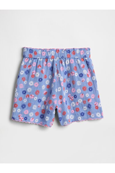 GAP Kız Bebek Çiçek Desenli Gauze Şort