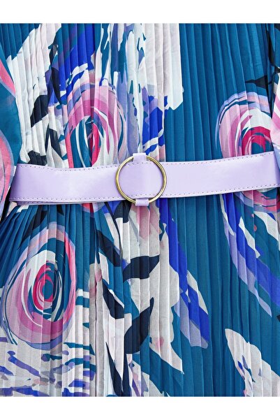 Modamorfo Φόρεμα σιφόν με πλισέ μπροστά ζώνη