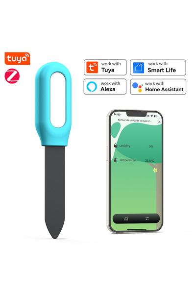 Choice Bluetooth version Tuya Zigbee Soil Sensor Humidity Temperature Moisture Detector Smart Life Home Ass