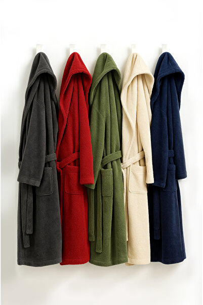 Ellia Soft Ανδρικό μπουρνούζι από βαμβάκι από μπαμπού Alex υψηλής ποιότητας ανθρακί