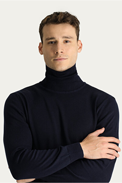 Kiğılı Πλεκτό πουλόβερ από βαμβακερό ζιβάγκο με κανονική εφαρμογή