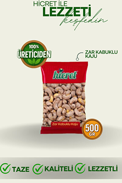 hicret Zar Kabuklu Kaju 500 Gr - Atıştırmalık Çerez