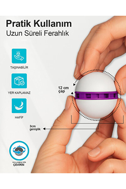 Wellnax ( 6'lı ) Çok Amaçlı Koku Topu - BALANCE - Ayakkabı, Çanta, Valiz ve Daha Fazlası Kötü Koku Önleyici
