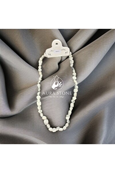 AURA STONE قلادة من حجر الهافليت الطبيعي من أوراستون