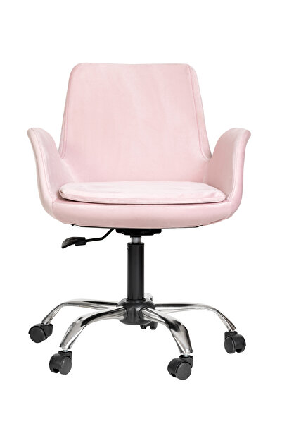 MARKAELZ Krom Metal Ayaklı Ofis Çocuk Odası Çalışma Sandalyesi (AYARLANILABİL...