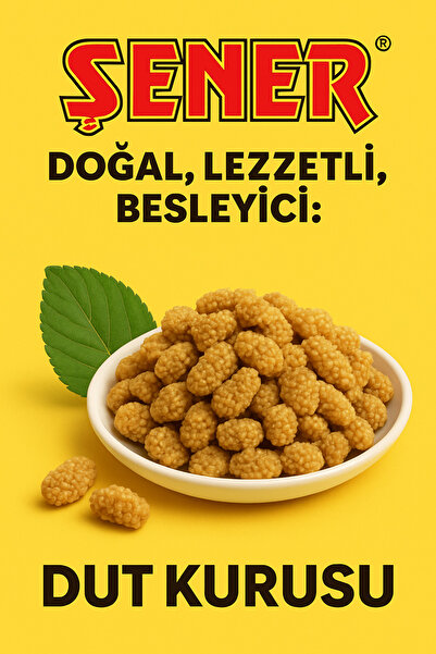 Şener Meyve Kurusu Dut Kurusu Kuru Dut Sarı 100 Gr Atıştırmalık
