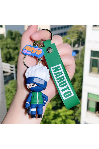 FG KONNİCHİWA Cartoon Cute Stitch Keychain Doll Car and Bag Ornament Anime One Piece and Naruto Keychain