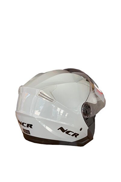 NCR 708E Parlak Açık Gri Yarım Kask