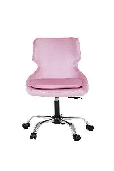 MARKAELZ Krom Metal Ayaklı Ofis Çocuk Odası Çalışma Sandalyesi (ayarlanilabilir) SeleKulak