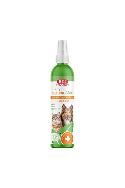 Bio PetActive Bio Geranio Mint Kedi Dış Parazit Tüy Ve Deri Bakım Spreyi 100 Ml
