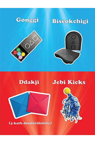 GiginGo Squid Game MEGA Set - Squid Game Tüm Oyunlar - Squid Game Oyun Seti