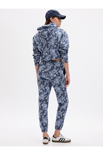 GAP Kadın Mavi Gap × LoveShackFancy Çiçek Desenli Jogger Eşofman Altı