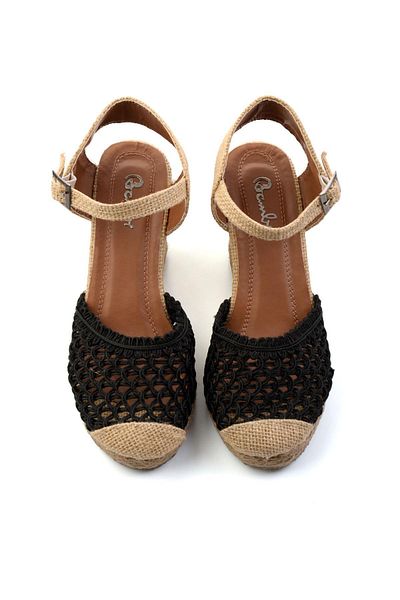 Bambi Espadrile de damă negre K01874414028