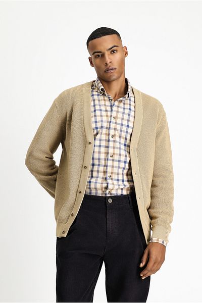 Kiğılı Oversize Cotton Knitwear Cardigan