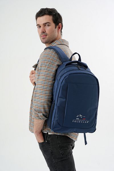 Cambridge Polo Club Unisex Multi-Eye Daily Backpack - School Bag Navy Blue