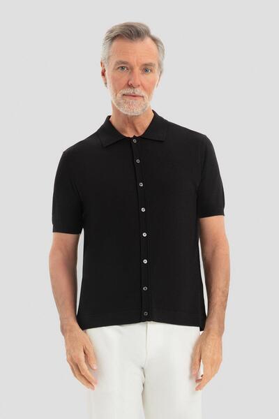 Sabri Özel Siyah Polo Yaka T-Shirt